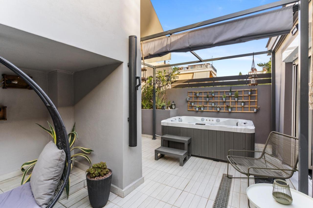 Luxe House In Glyfada With Spa Near Metro Station C8 Афіни Екстер'єр фото